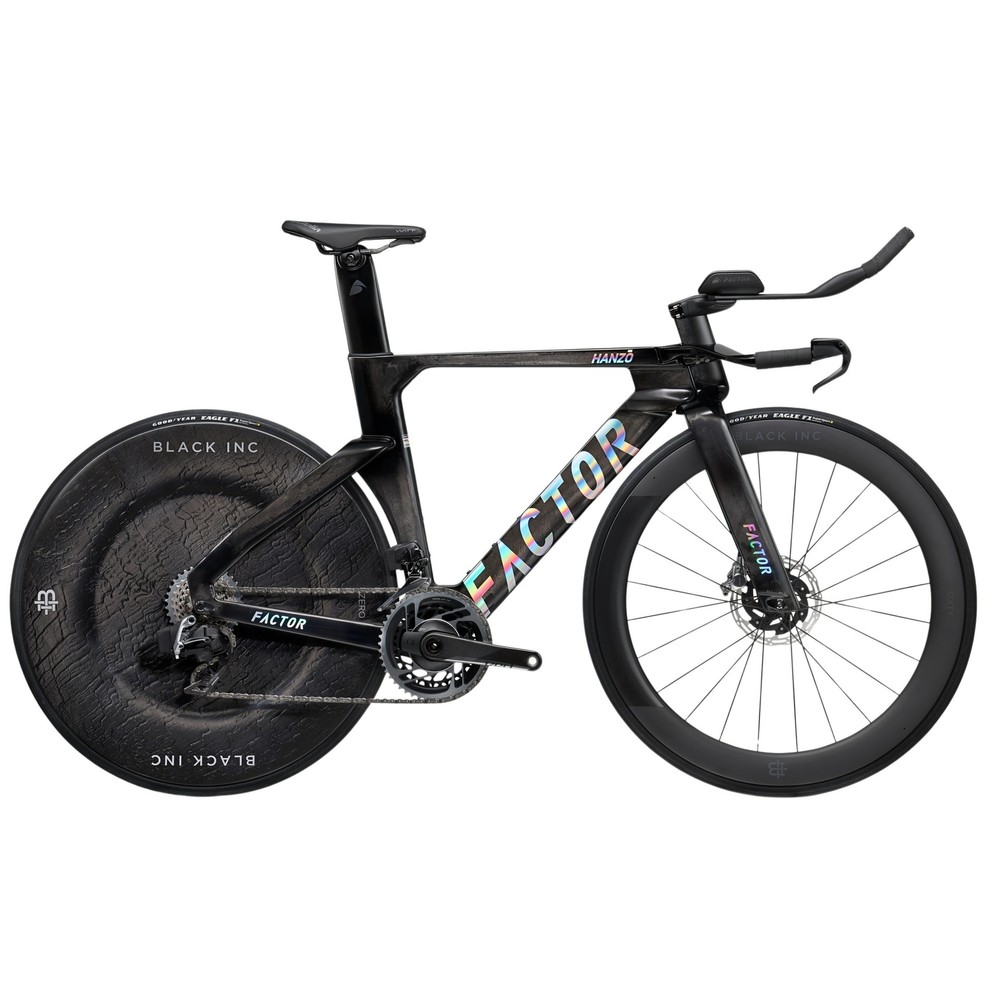 Factor HANZO Force AXS Black Inc Zero/Three TT/Triathlon Bike