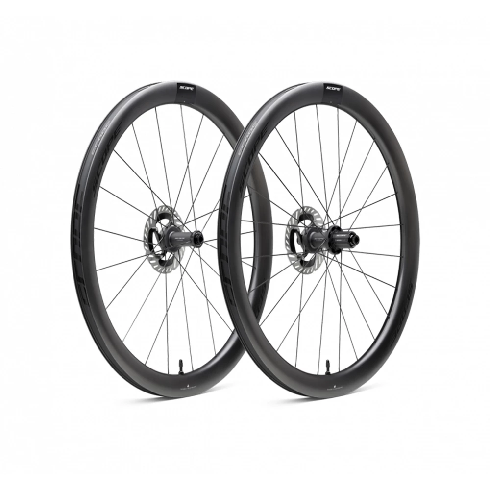 Sigma Sports Scope R4 Carbon Disc V2 Wheelset | Discount Codes available, easy returns, up to £25 off with Newsletter Signup, FREE Postage over £60