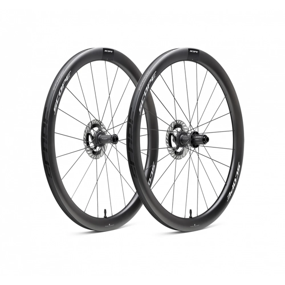 Sigma Sports Scope R4 Carbon Disc V2 Wheelset | Discount Codes available, easy returns, up to £25 off with Newsletter Signup, FREE Postage over £60