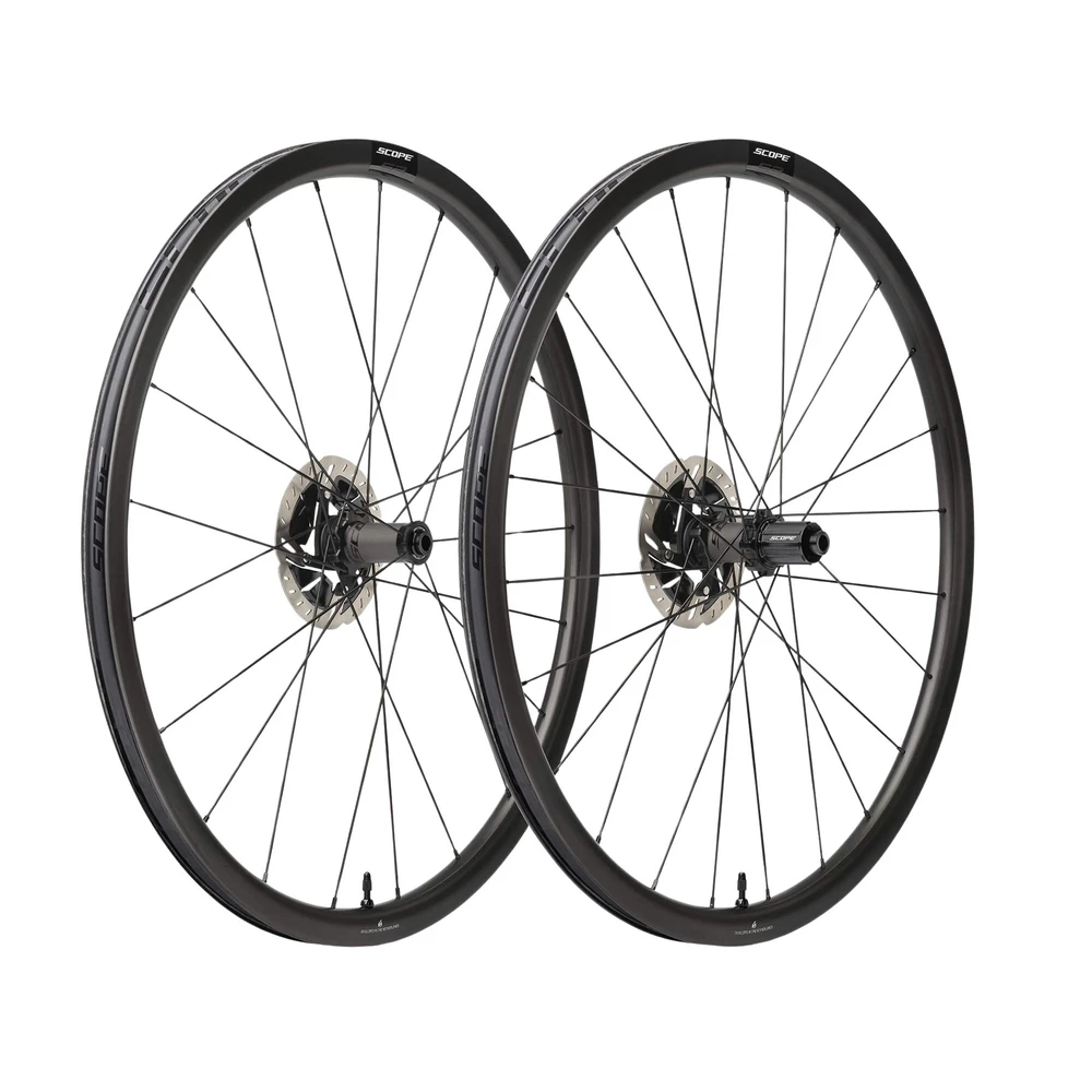 Sigma Sports Scope S3 Carbon Road Disc Wheelset | Discount Codes available, easy returns, up to £25 off with Newsletter Signup, FREE Postage over £60