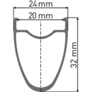 DT Swiss RR 521 DB SBWT Presta-drilled Disc Brake Rim