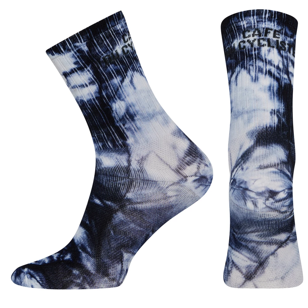 Sigma Sports Café du Cycliste Tie Dye Cycling Socks | Discount Codes available, easy returns, up to £25 off with Newsletter Signup, FREE Postage over £60