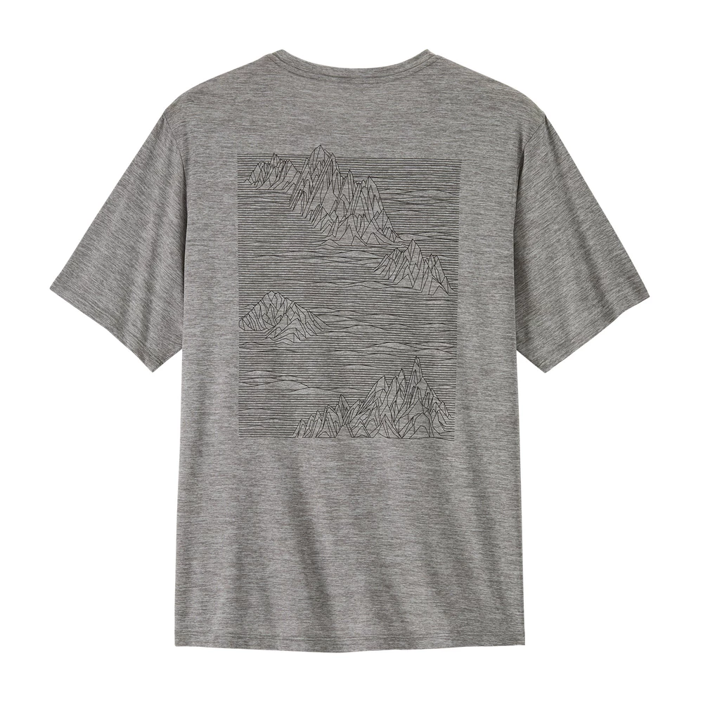Sigma Sports Patagonia Capilene Cool Daily T-Shirt - Strataspire Print | Discount Codes available, easy returns, up to £25 off with Newsletter Signup, FREE Postage over £60