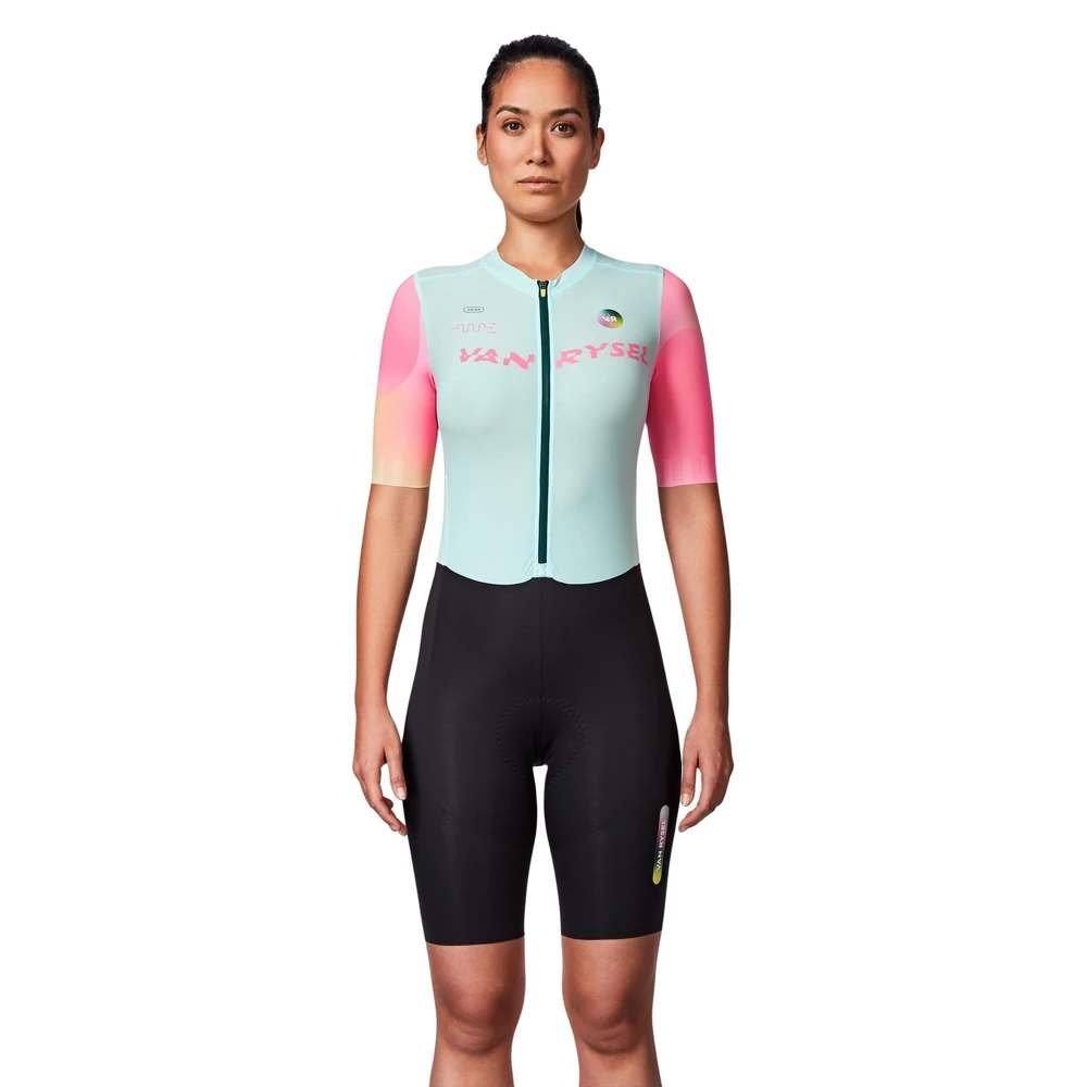 Sigma Sports Van Rysel Women's COMBI RCR Short Sleeve Skinsuit | Discount Codes available, easy returns, up to £25 off with Newsletter Signup, FREE Postage over £60