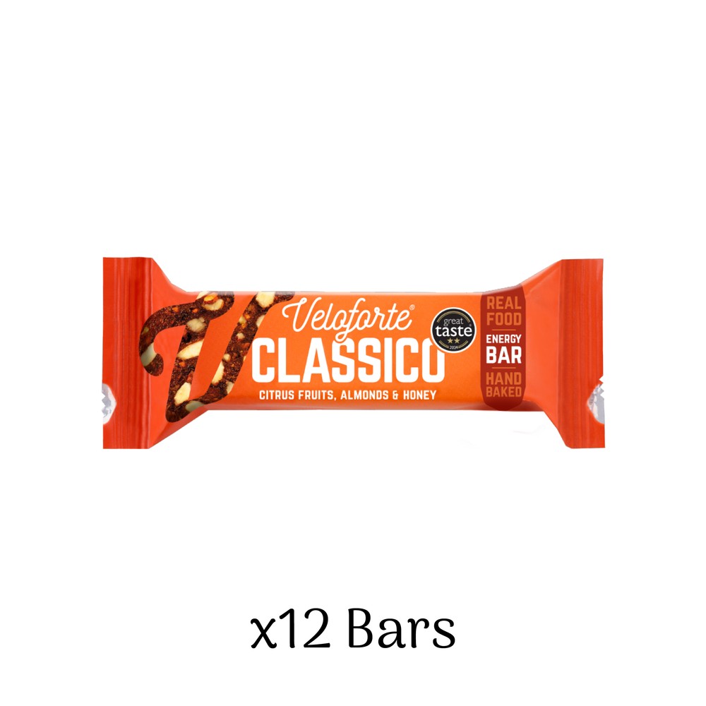 Sigma Sports Veloforte Natural Energy Bar Box of 12 x 62g Bars | Discount Codes available, easy returns, up to £25 off with Newsletter Signup, FREE Postage over £60