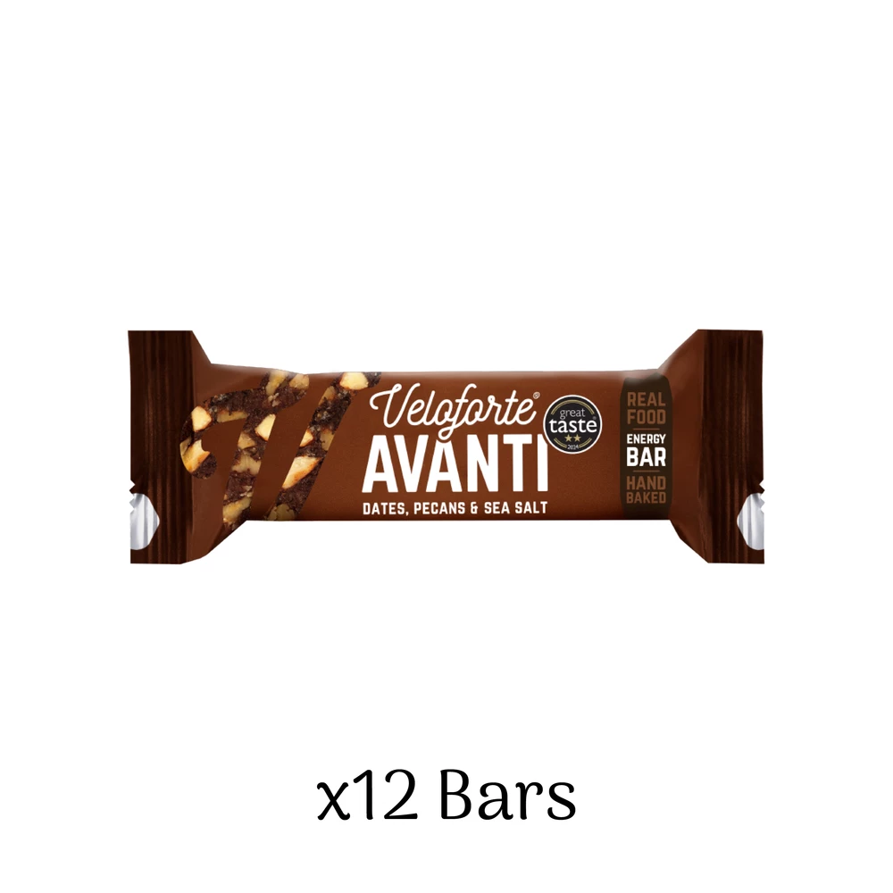 Sigma Sports Veloforte Avanti Natural Energy Bar with Sea Salt Box of 12 x 62g Bars | Discount Codes available, easy returns, up to £25 off with Newsletter Signup, FREE Postage over £60