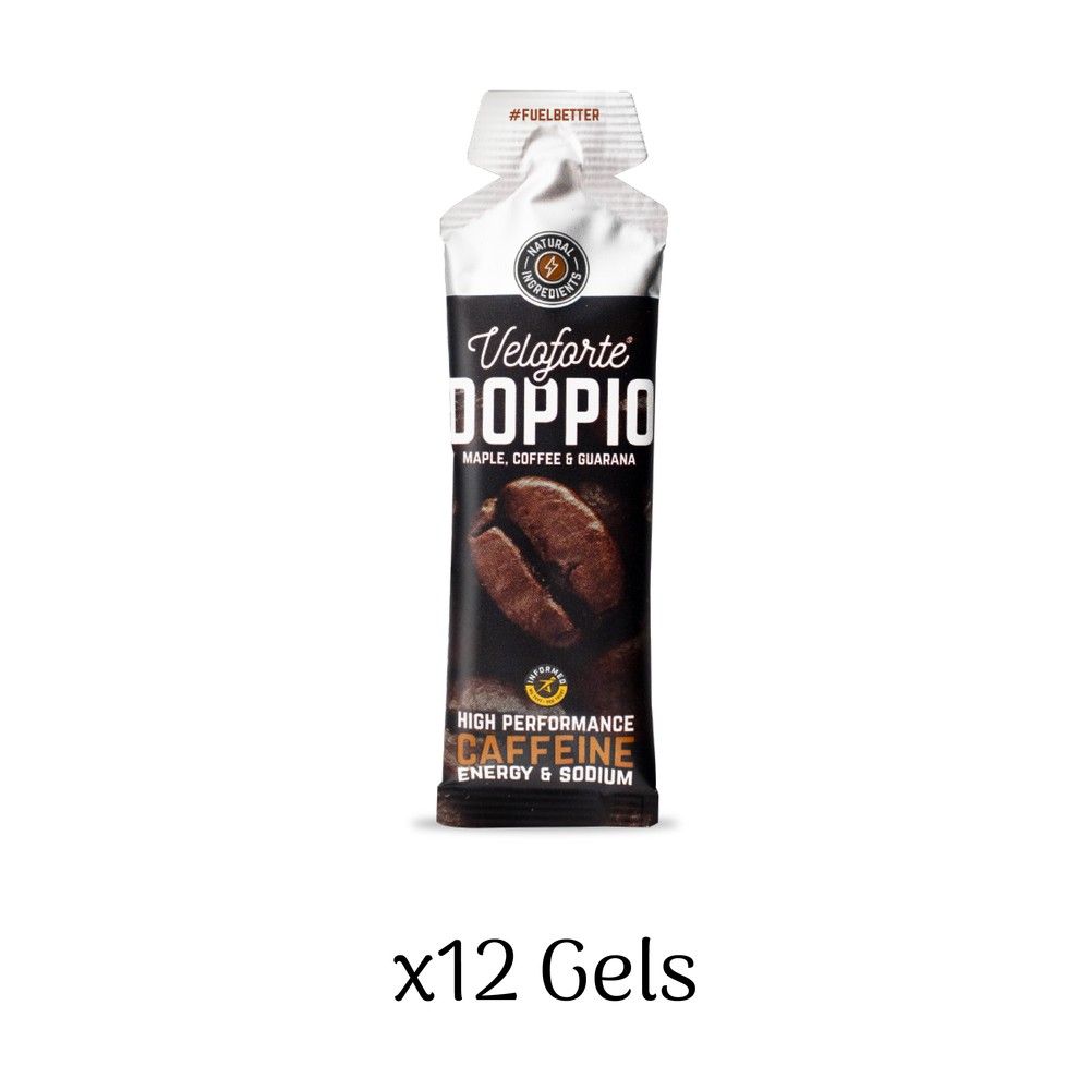 Veloforte Doppio Nectar Caffeine Gel Box Of 12 X 33g Gels