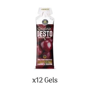 Veloforte Desto Natural Energy Gel With Caffeine X12
