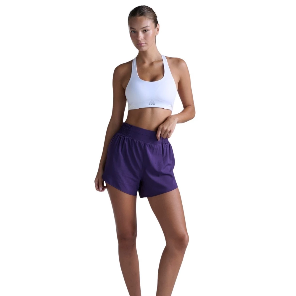 Sigma Sports 2XU Women's Aero Hi-Rise 4-Inch Shorts | Discount Codes available, easy returns, up to £25 off with Newsletter Signup, FREE Postage over £60