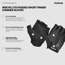 GripGrab RIDE Lite Padded Short Finger Summer Gloves