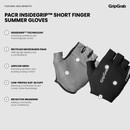 GripGrab PACR InsideGrip™ Short Finger Summer Gloves
