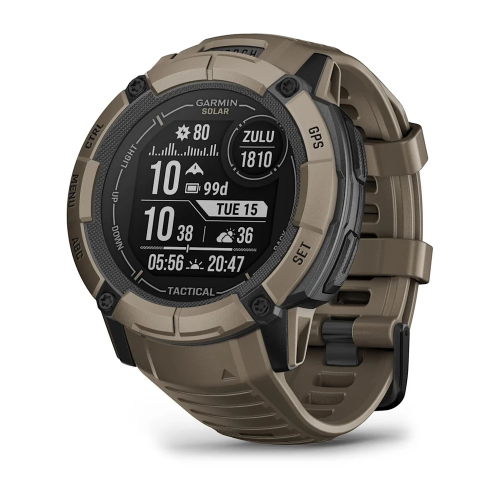 Sigma Sports Garmin Instinct 2X Solar - Tactical Edition 50mm GPS Watch | Discount Codes available, easy returns, up to £25 off with Newsletter Signup, FREE Postage over £60