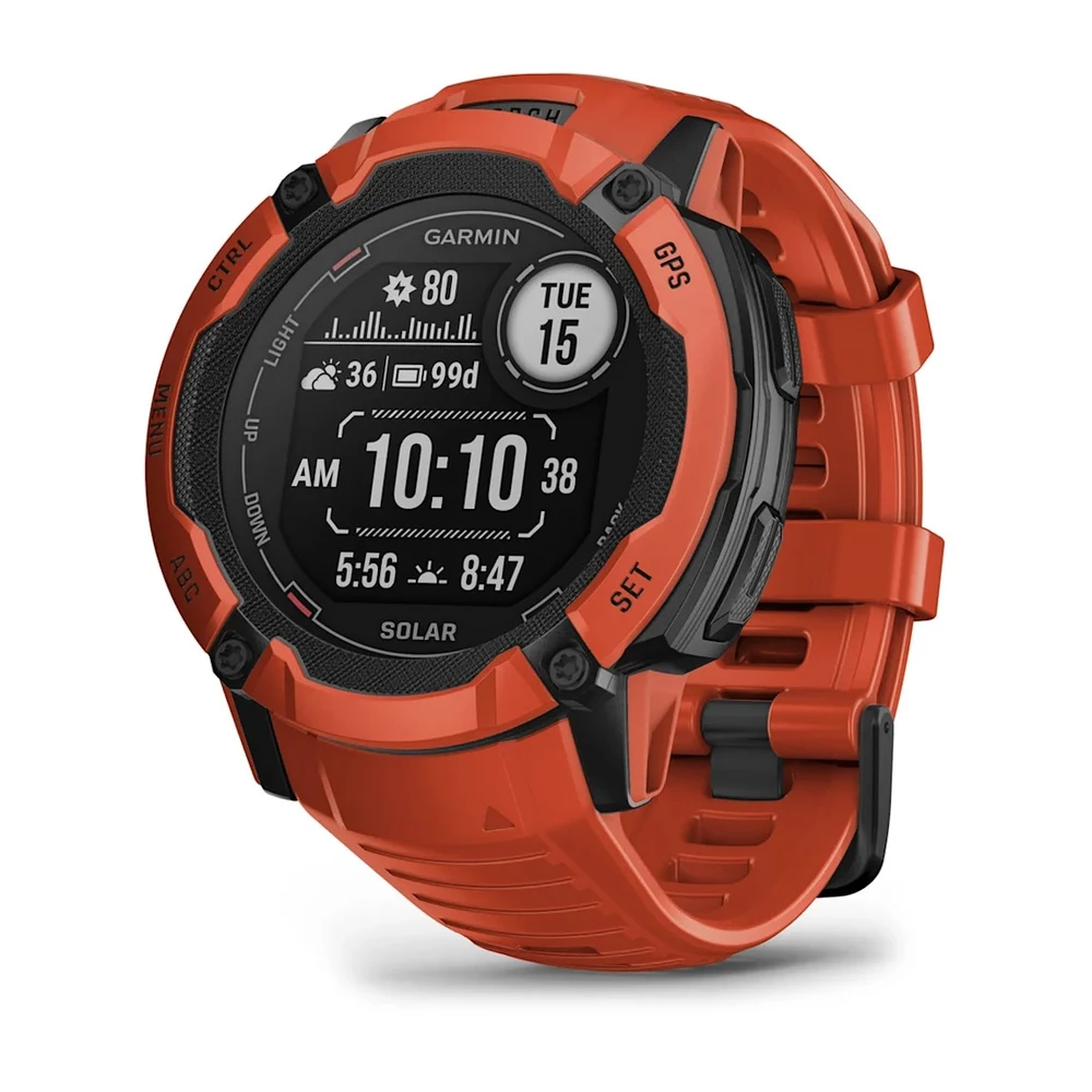 Sigma Sports Garmin Instinct 2X Solar 50mm GPS Watch | Discount Codes available, easy returns, up to £25 off with Newsletter Signup, FREE Postage over £60