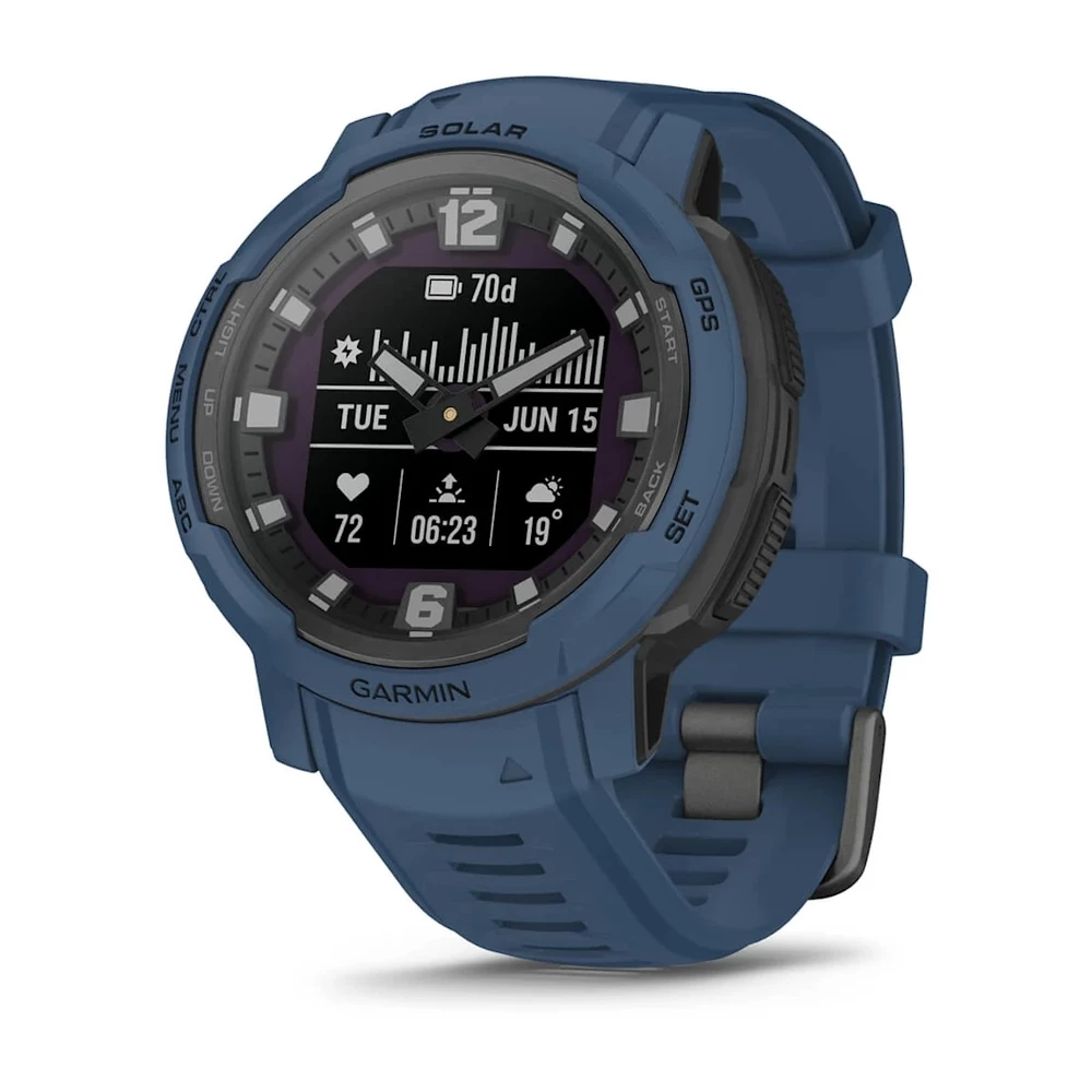 Sigma Sports Garmin Instinct Crossover Solar GPS Watch | Discount Codes available, easy returns, up to £25 off with Newsletter Signup, FREE Postage over £60
