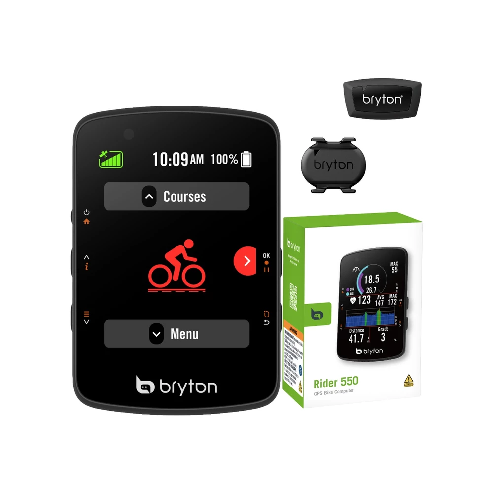 Sigma Sports Bryton Rider 550 GPS Cycling Computer + Sensor Bundle | Discount Codes available, easy returns, up to £25 off with Newsletter Signup, FREE Postage over £60