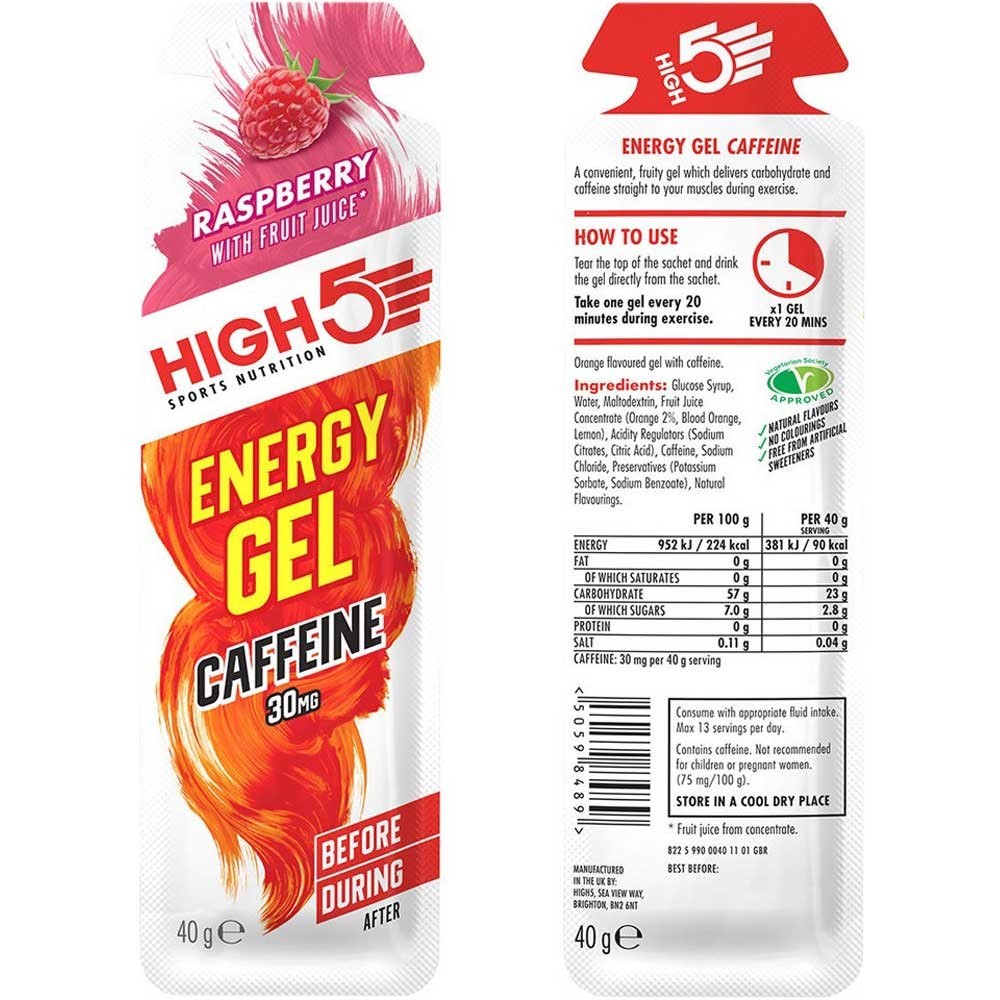 High5 Short Dated: EnergyGel Plus With Caffeine 40g