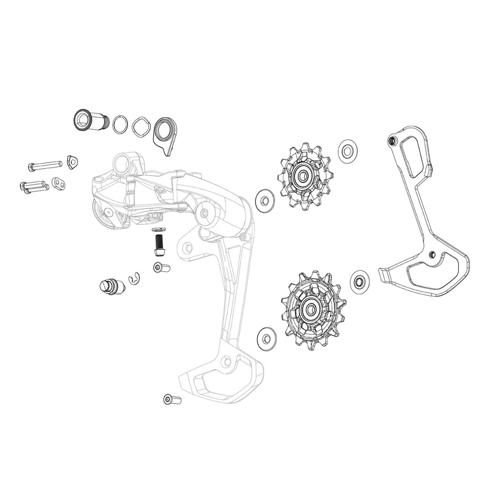 Sigma Sports SRAM Rear Derailleur Pulley Kit Force Axs E1 Steel Bearing | Discount Codes available, easy returns, up to £25 off with Newsletter Signup, FREE Postage over £60