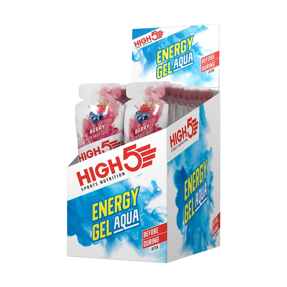 Sigma Sports High5 Short Dated: Energy Gel Aqua Box of 20 x 66g | Discount Codes available, easy returns, up to £25 off with Newsletter Signup, FREE Postage over £60