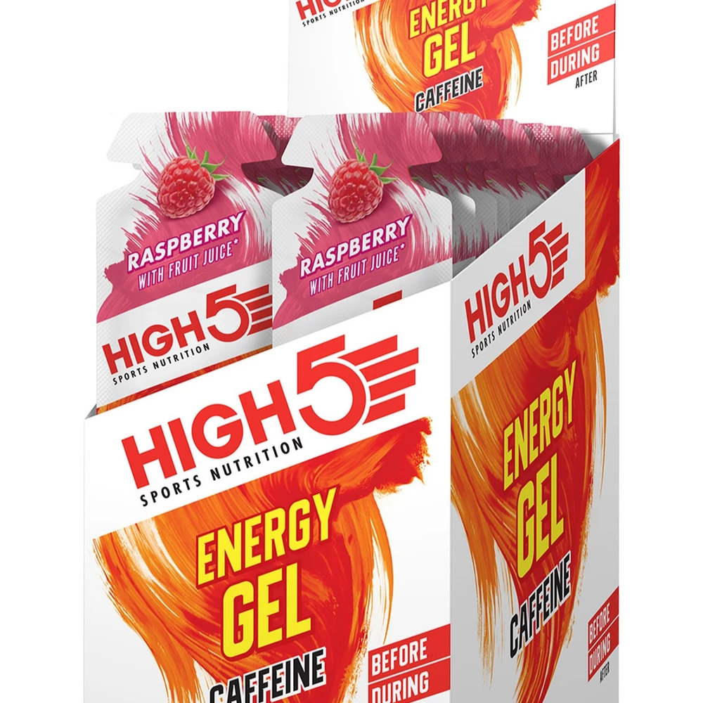 Sigma Sports High5 Short Dated: Energy Gel Plus with Caffeine Box of 20 x 40g | Discount Codes available, easy returns, up to £25 off with Newsletter Signup, FREE Postage over £60