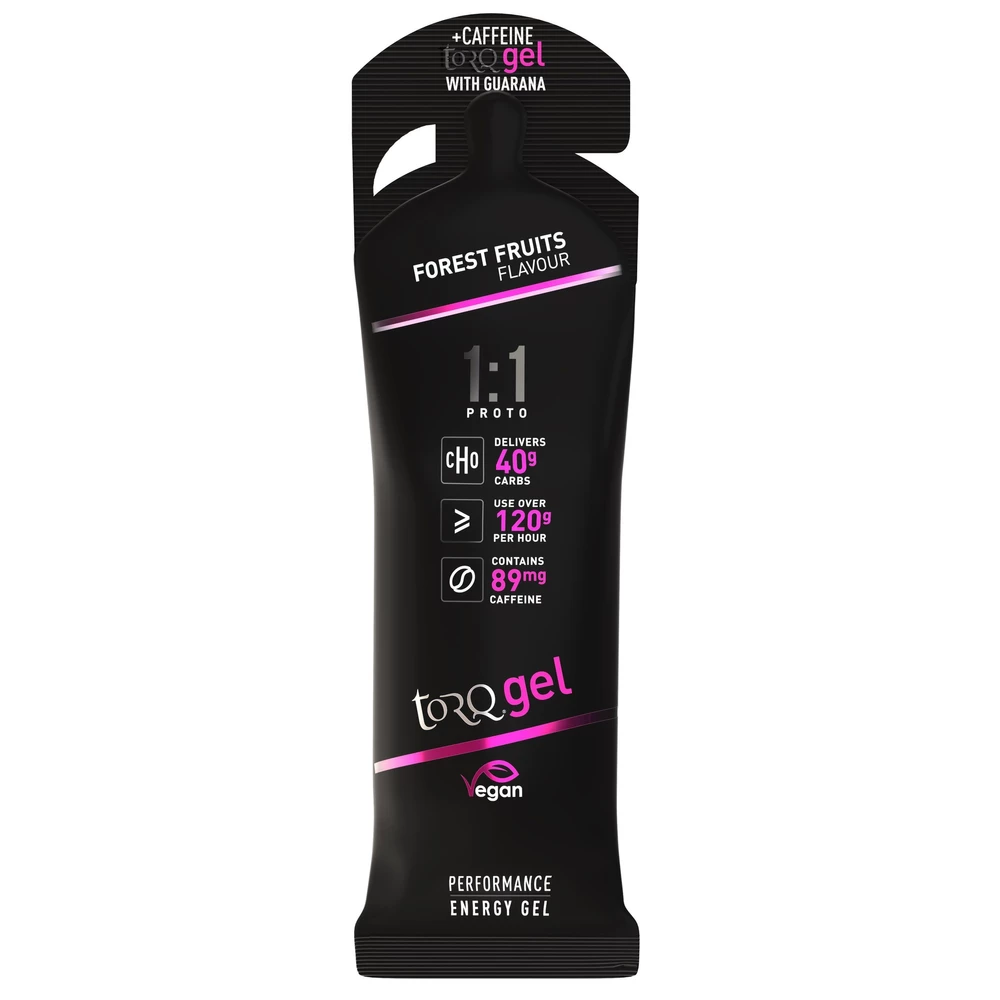 Sigma Sports TORQ Proto 1:1 Gel with Guarana - Box of 12 | Discount Codes available, easy returns, up to £25 off with Newsletter Signup, FREE Postage over £60
