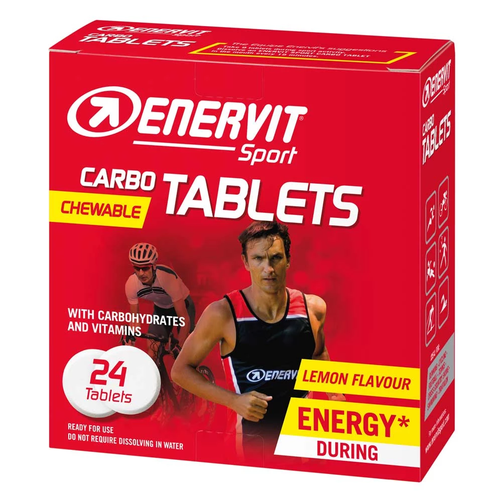 Sigma Sports Enervit Carbo Chewy 24 Tablets x 12 packs | Discount Codes available, easy returns, up to £25 off with Newsletter Signup, FREE Postage over £60