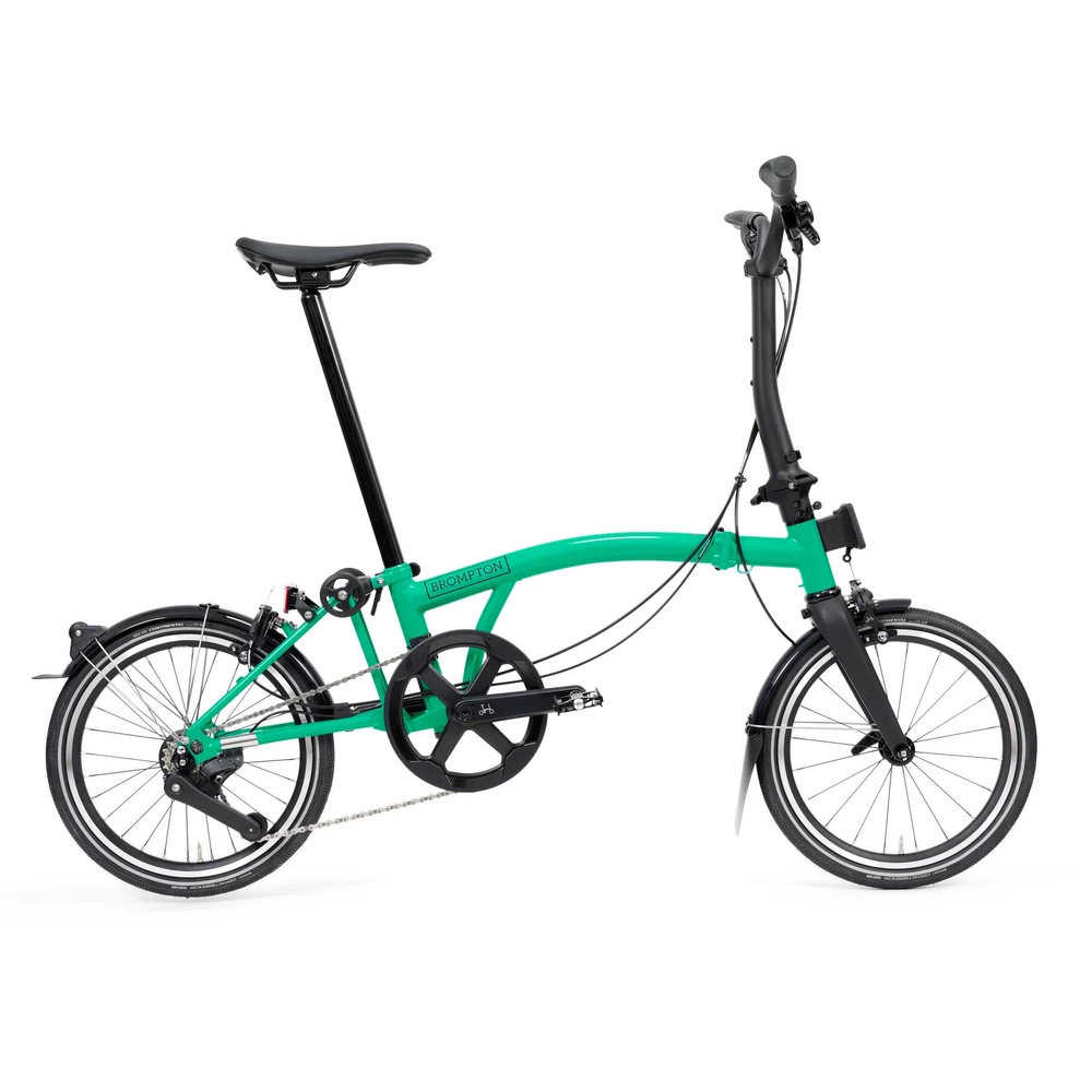 Sigma Sports Brompton P Line V2 4-speed Folding Bike | Discount Codes available, easy returns, up to £25 off with Newsletter Signup, FREE Postage over £60