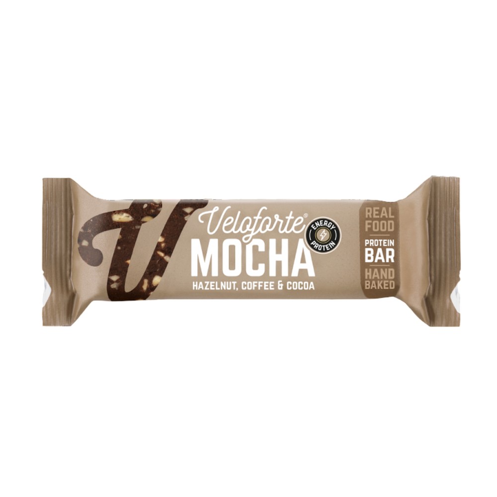 Veloforte Short Dated Mocha Natural Vegan Protein Bar Box Of 12 X 70g Bars
