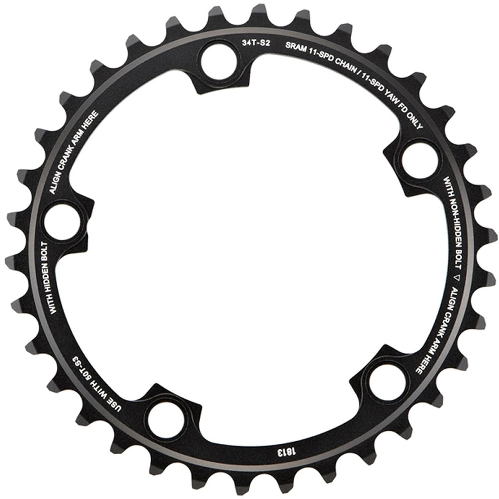 SRAM RED22 11-Speed Blast Black Road Chainring