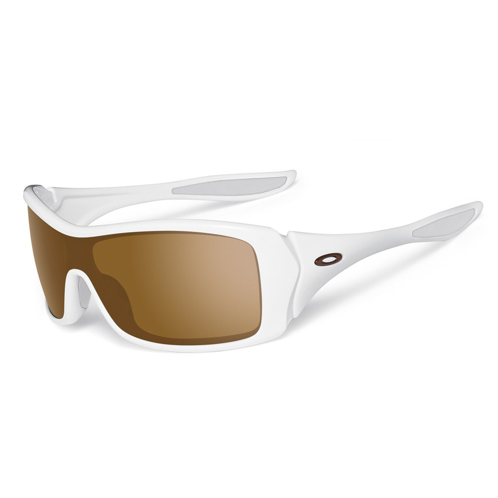 Oakley Forsake Sunglasses Polished White With Dark Bronze Lens