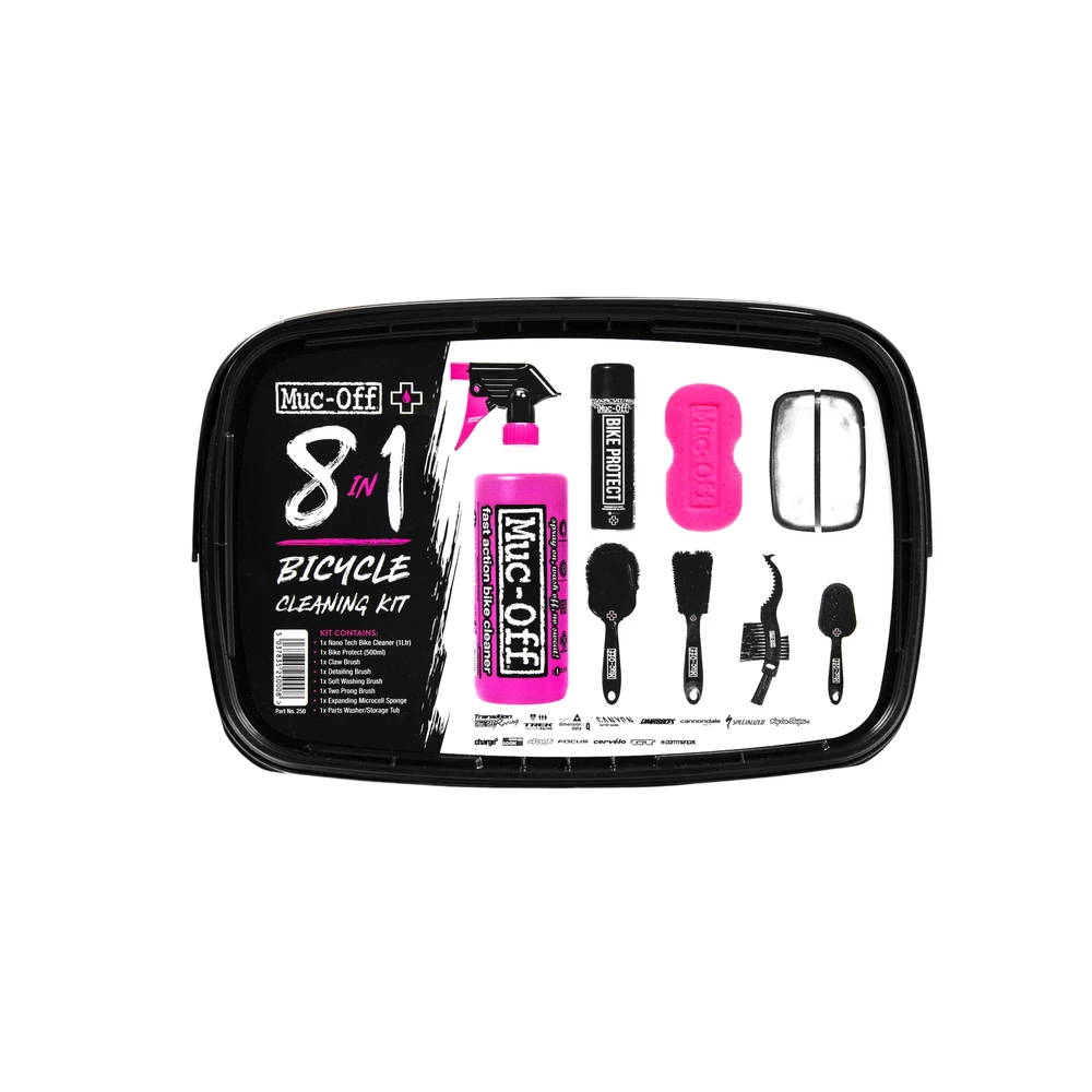 Sigma Sports Muc-Off 8 in 1 Bicycle Cleaning Kit | Discount Codes available, easy returns, up to £25 off with Newsletter Signup, FREE Postage over £60