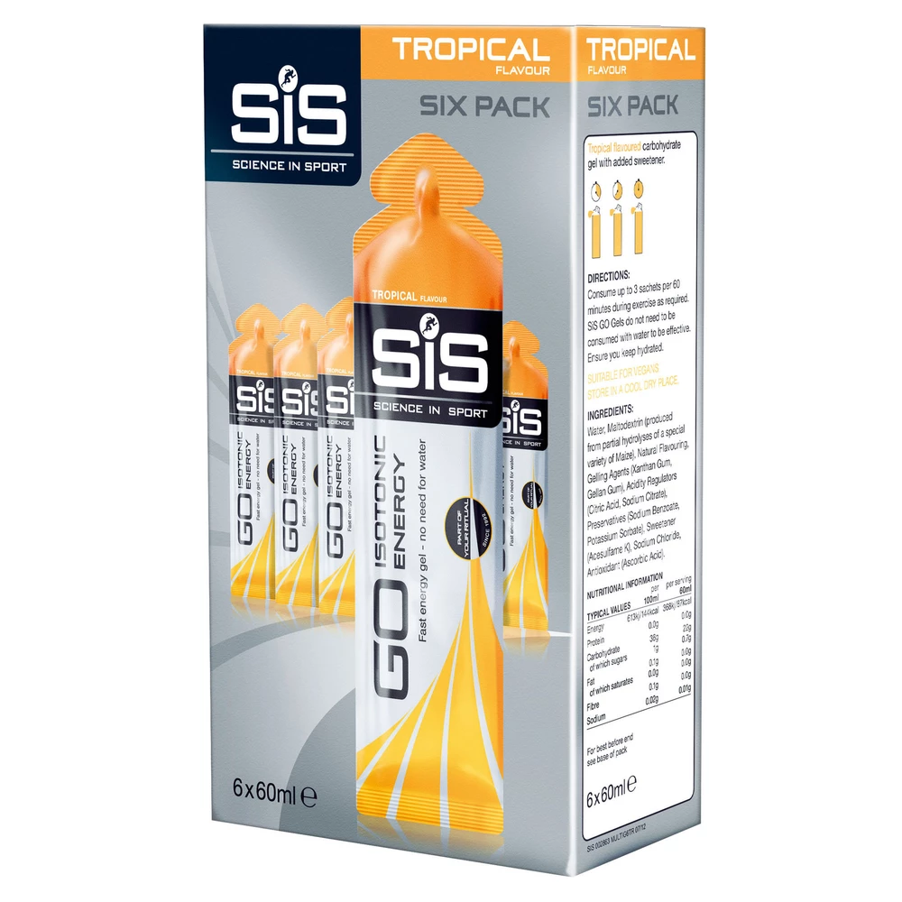Sigma Sports Science in Sport GO Isotonic Gel | Discount Codes available, easy returns, up to £25 off with Newsletter Signup, FREE Postage over £60