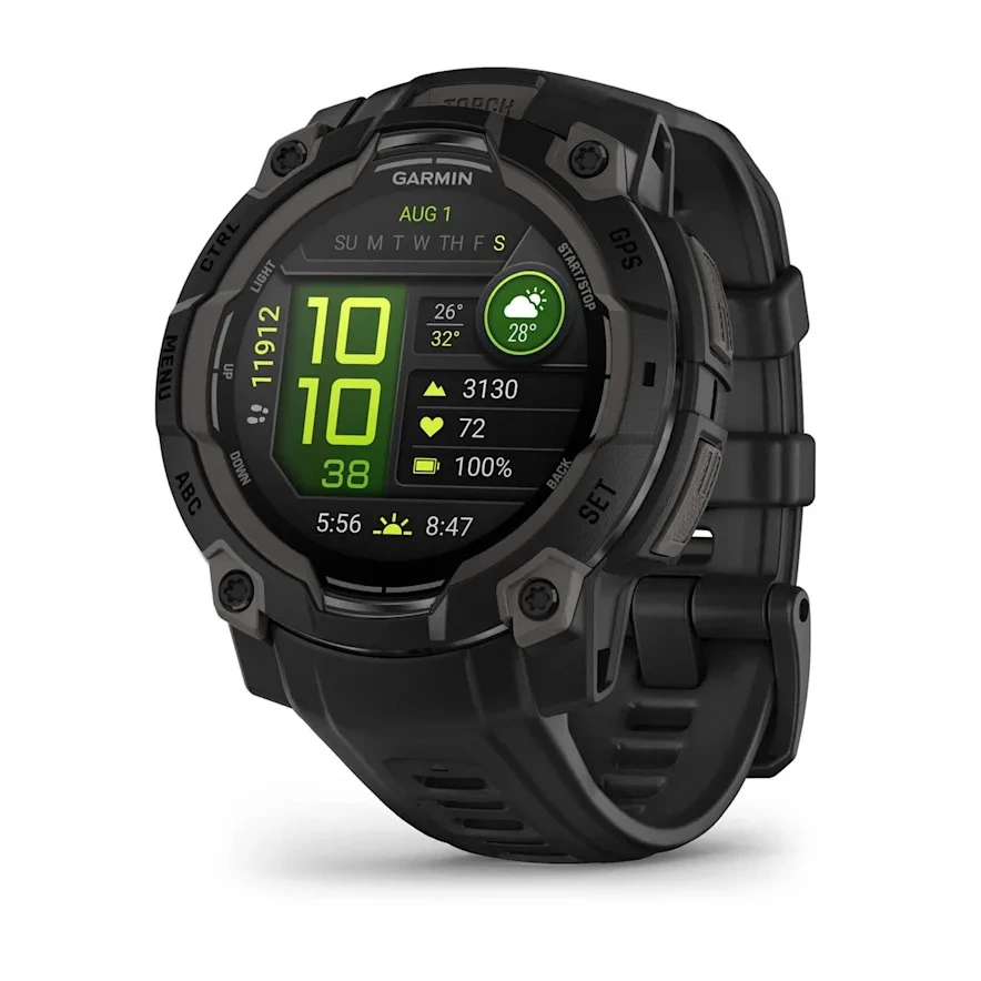 Sigma Sports Garmin Instinct 3 AMOLED GPS Watch | Discount Codes available, easy returns, up to £25 off with Newsletter Signup, FREE Postage over £60