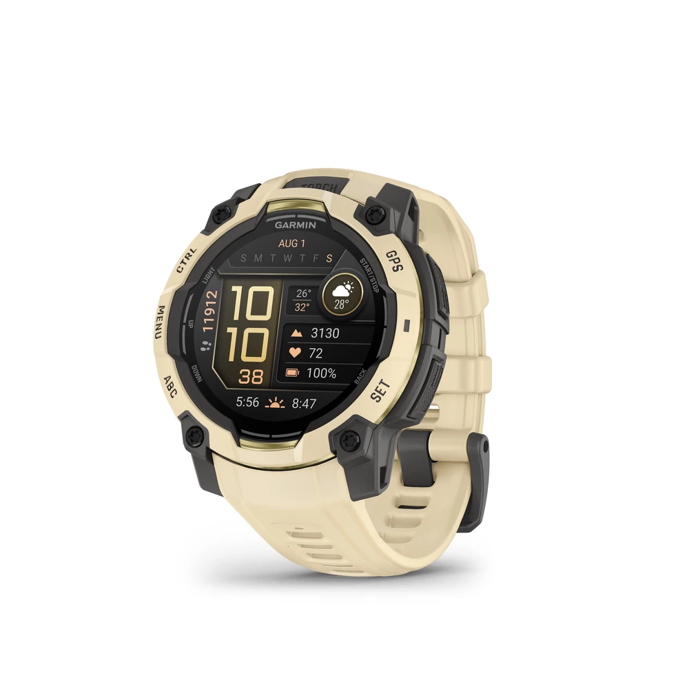 Sigma Sports Garmin Instinct 3 AMOLED GPS Sports Watch - Limited Edition Alpine Rush | Discount Codes available, easy returns, up to £25 off with Newsletter Signup, FREE Postage over £60
