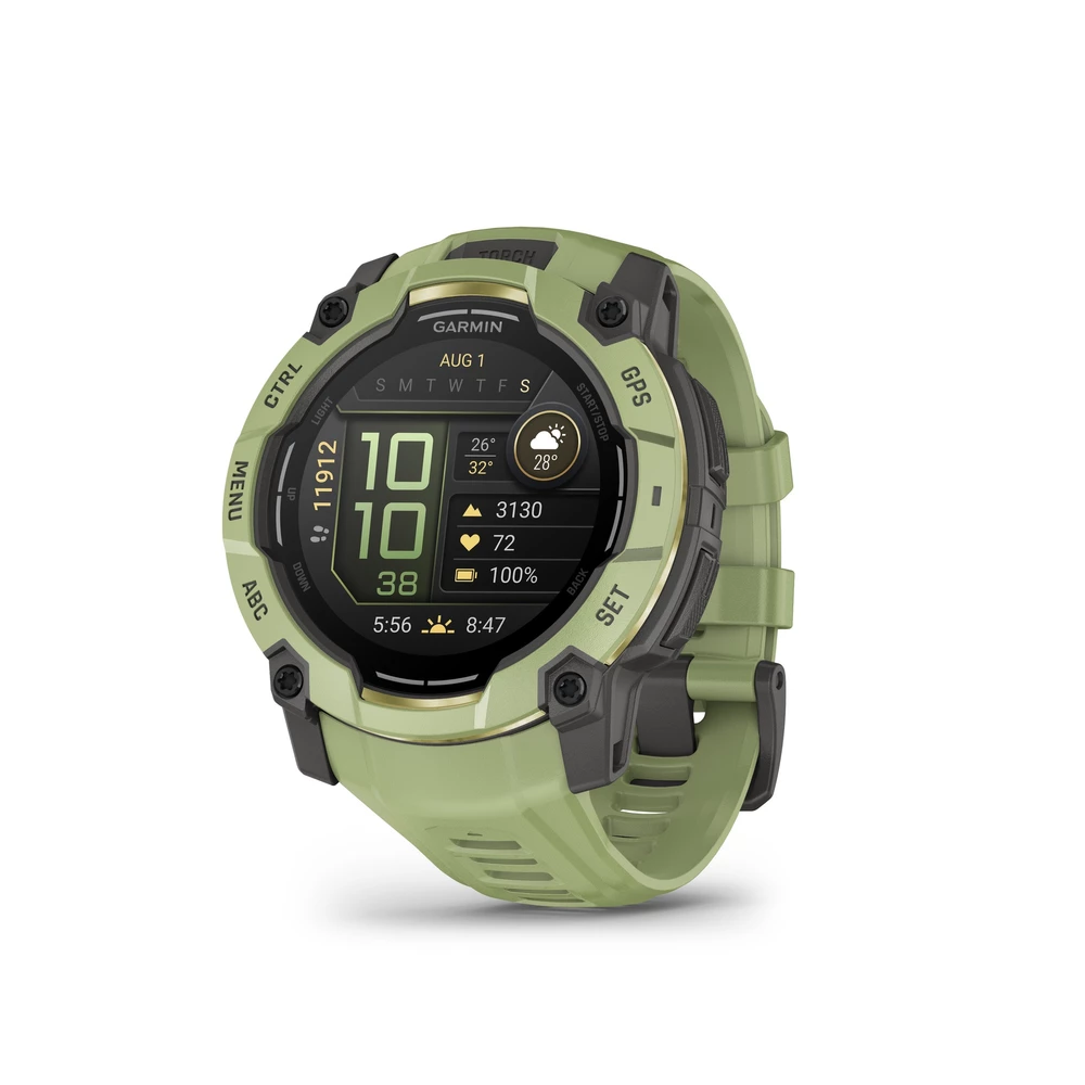 Sigma Sports Garmin Instinct 3 AMOLED GPS Sports Watch - Limited Edition Alpine Rush | Discount Codes available, easy returns, up to £25 off with Newsletter Signup, FREE Postage over £60