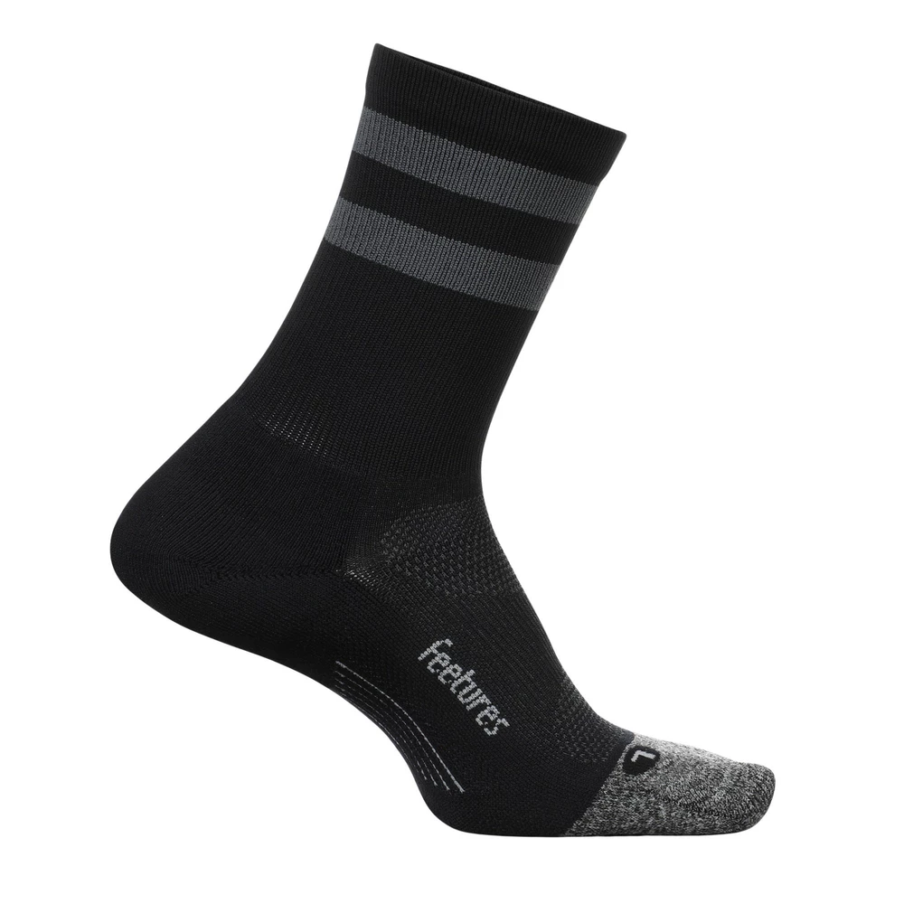 Sigma Sports Feetures Elite Light Cushion Mini Crew Running Socks | Discount Codes available, easy returns, up to £25 off with Newsletter Signup, FREE Postage over £60
