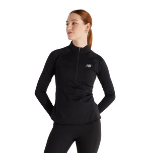 New Balance Women's Athletics Heat Grid 1/2 Zip Long Sleeve Top