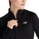 New Balance Women's Athletics Heat Grid 1/2 Zip Long Sleeve Top