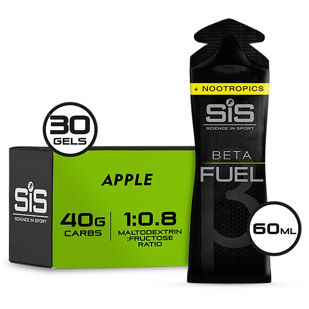 Science In Sport Short Dated: Beta Fuel Energy Caffeine Gel + Nootropics Box Of 30