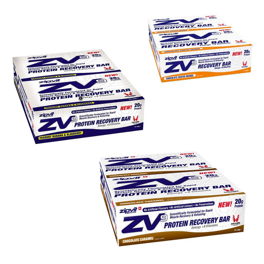 ZipVit Sport ZV9 Protein Recovery Energy Bar 15 X 65g Box