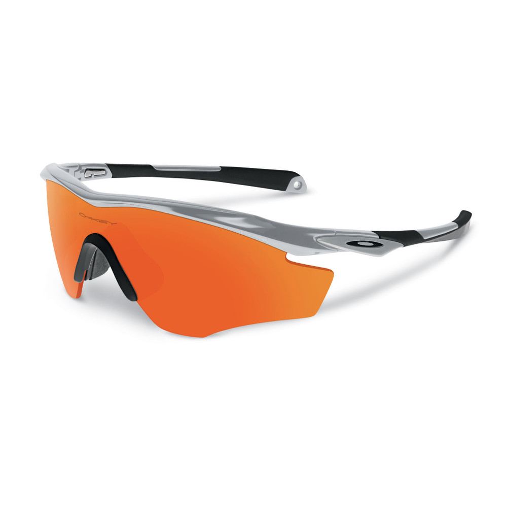 Oakley M2 Frame Glasses, Silver With Fire Iridium Lens