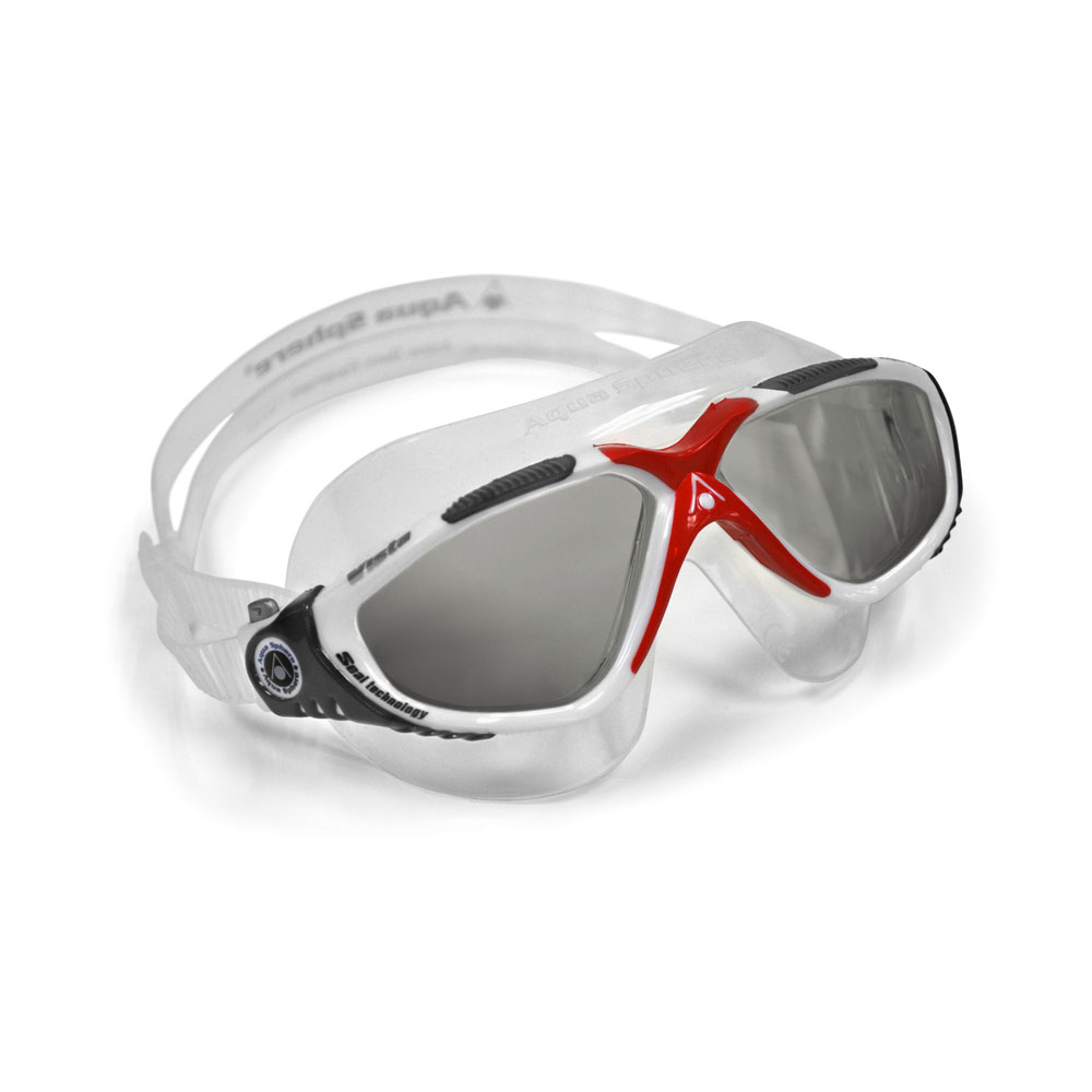 Aqua Sphere Vista Goggle Smoke Lens Red/White Sigma Sports
