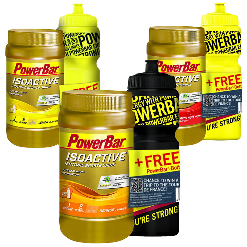 PowerBar Isoactive Energy Mix 600g (with Free Bottle)