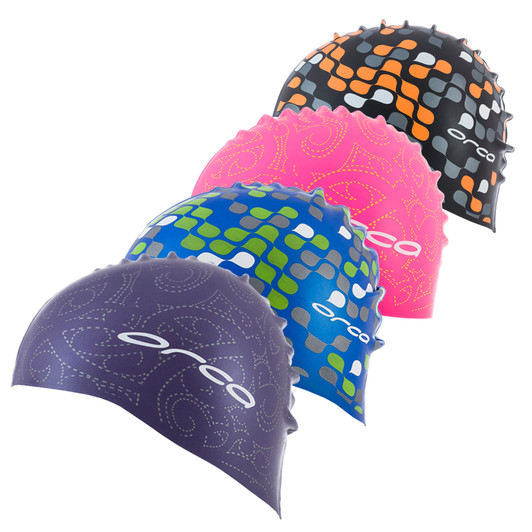 Orca Silicone Swim Cap With Print