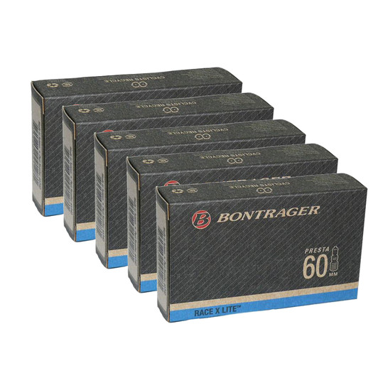 Bontrager Race X Lite Inner Tube 700 X 18-25 Presta 60mm Pack Of 5