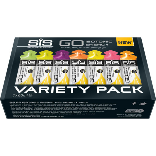 Science In Sport Go Isotonic 60ml Gel Variety 7 Pack