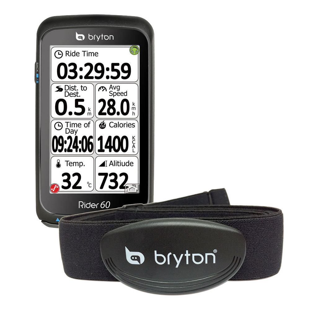 Bryton Bryton Rider 60T GPS Cycle Computer (OS Map) + HRM