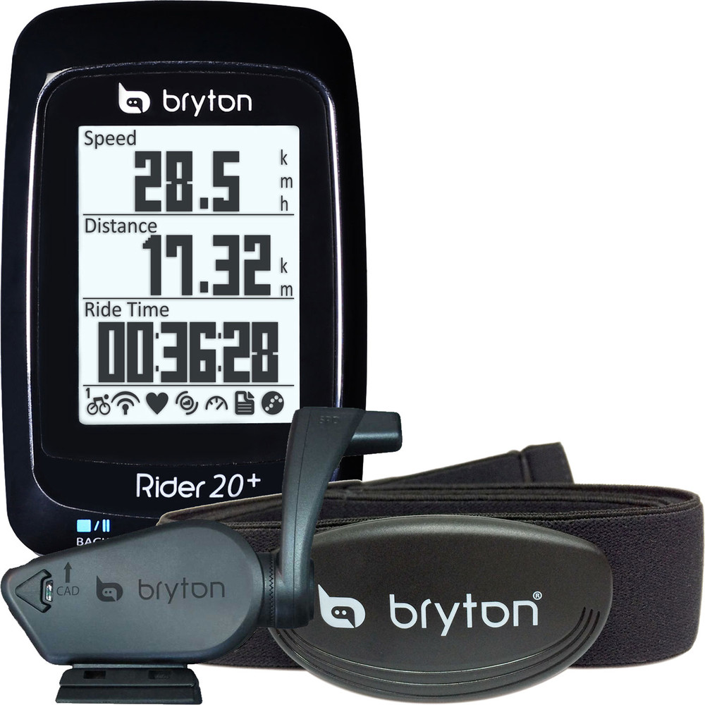 Bryton Rider 20+T GPS Cycle Computer (Combo + HRM)