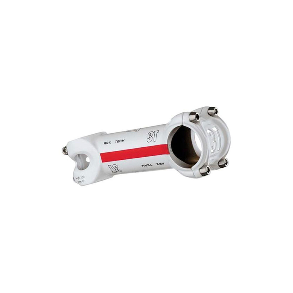 3T Cycling Arx Team Alloy Stem White/Red 6deg