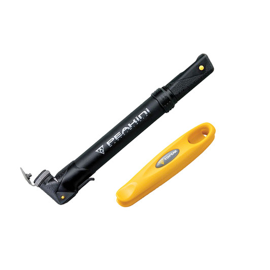 Topeak Peakini II Mini Pump With Shuttle 1.1 Tyre Levers
