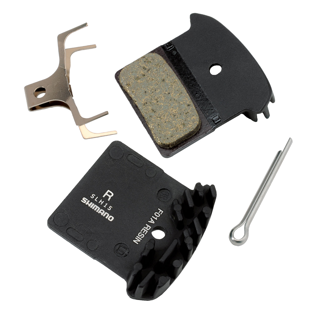 Shimano BRM985 Resin Brake Pad, F01A With Cooling Fin and Spring
